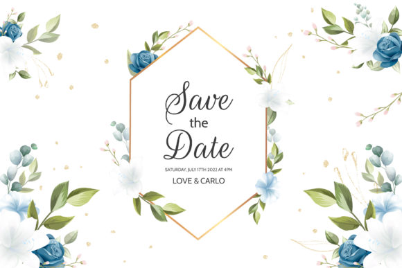 Charming Floral Wedding Card Designs