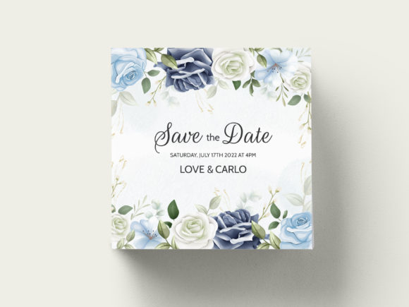 Crafting Your Story: The Elegant Wedding Card with Flowers