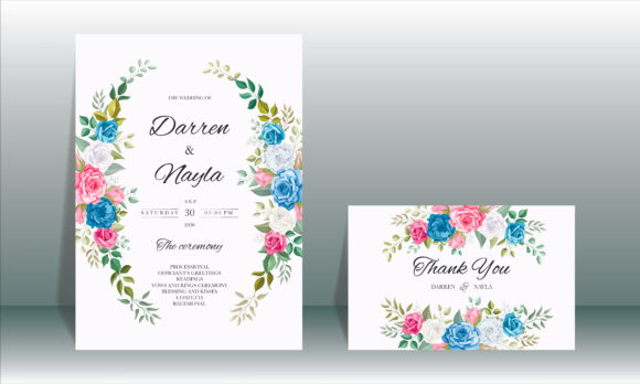 Discover the Elegance of a Wedding Card with Beautiful Roses