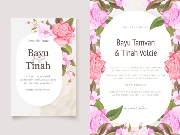Elegant Roses Wedding Invitation Design: The Perfect Start to Your Story