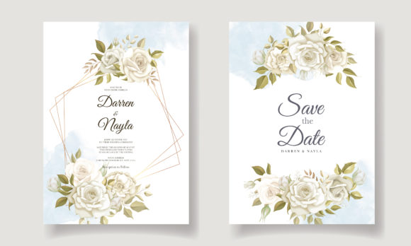Elegant Yellow Rose Wedding Card Design Inspiration