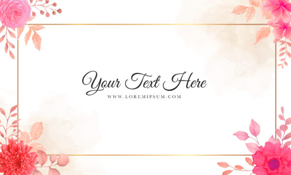 Elevate Your Celebrations with a Watercolor Background with Red Flower