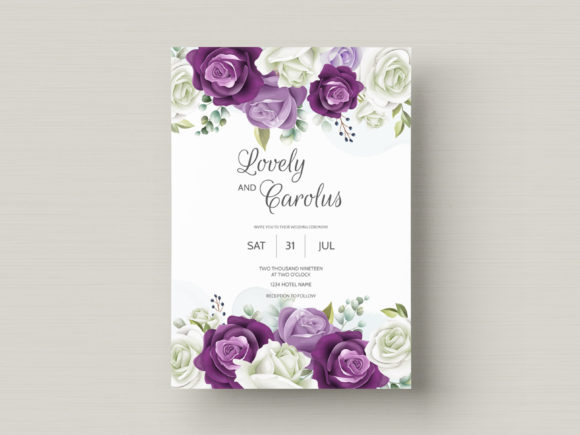 Elevate Your Special Day with a Wedding Card with Flower Decoration