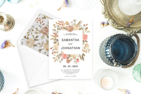 Elevate Your Wedding Invitations with the Dusty Rose Wedding Invitation Template