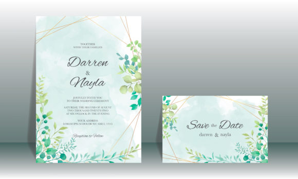 Explore the Elegance of Beautiful Watercolor Leaf Invitations