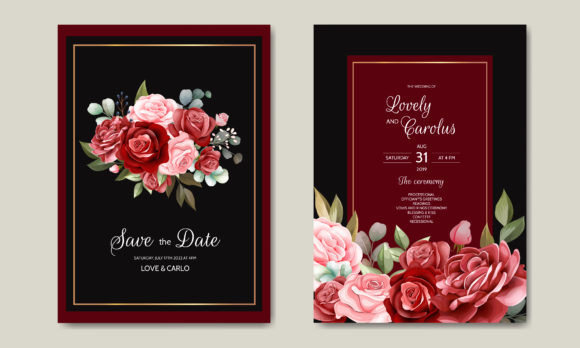 Strategic Use of Wedding Card with Beautiful Flowers for Memorable Celebrations
