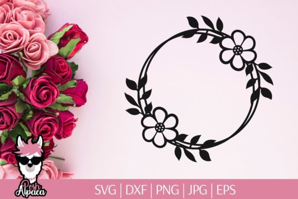 The Artful Simplicity of a Circle Flower Frame Monogram