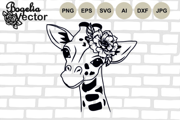 The Creative Magic of Giraffe with Flowers Designs