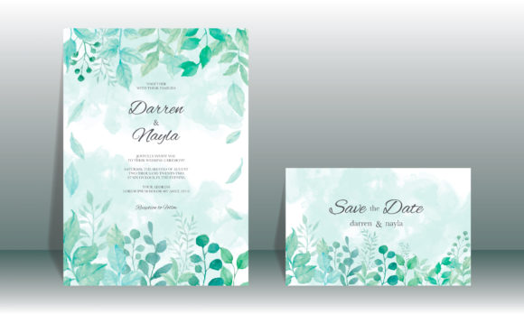 Watercolor Leaf Wedding Invitation: A Touch of Elegance for Your Special Day