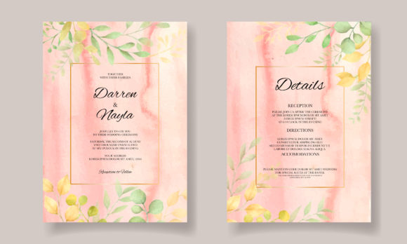 Watercolor Wedding Invitation Set: A Modern and Elegant Choice for Your Special Day